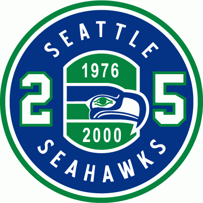 Seattle Seahawks 2000 Anniversary Logo t shirts DIY iron ons